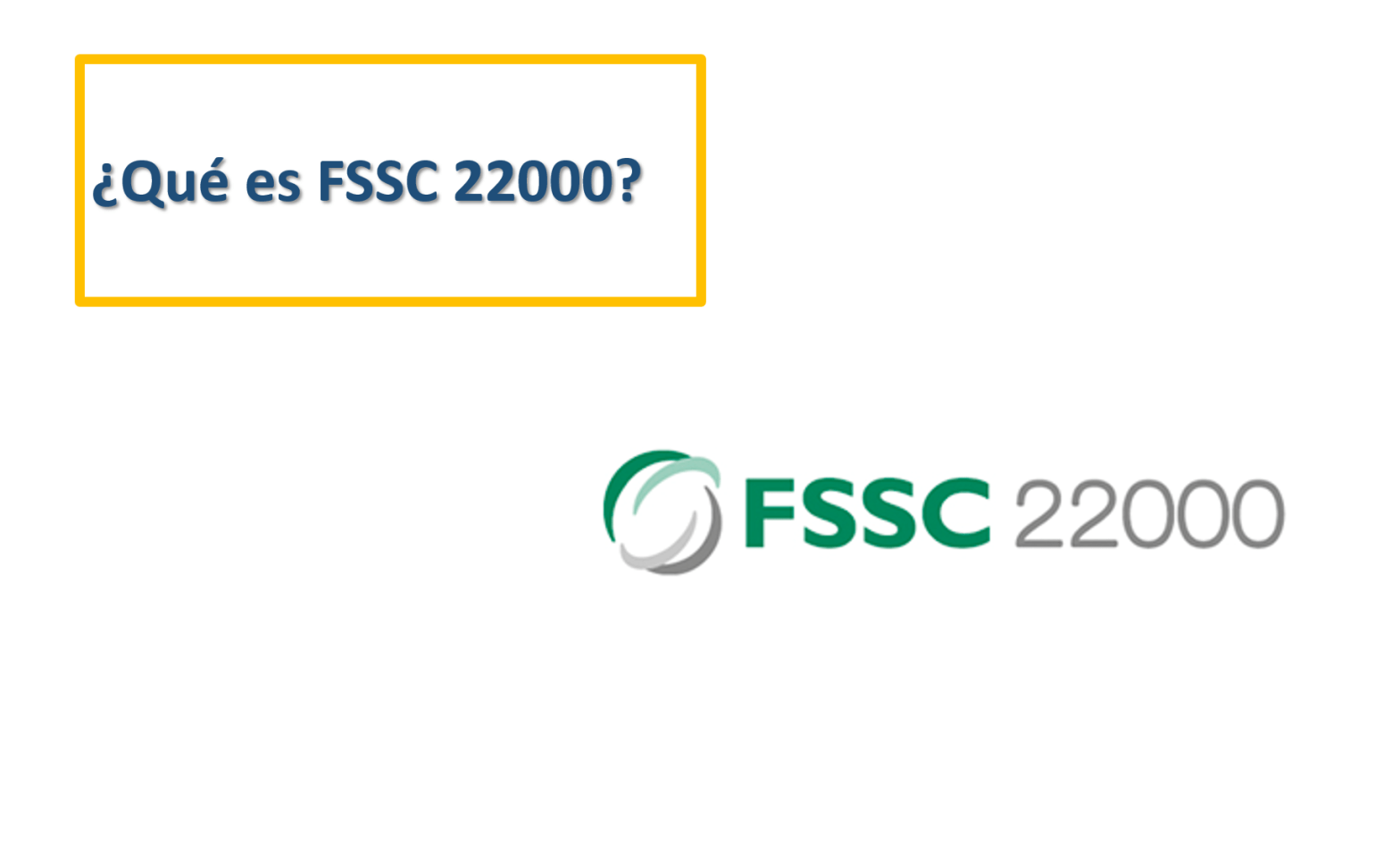 FSSC22000 inocuidad food safety